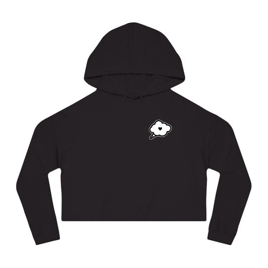 Women’s Heart Bubble Cropped Hoodie